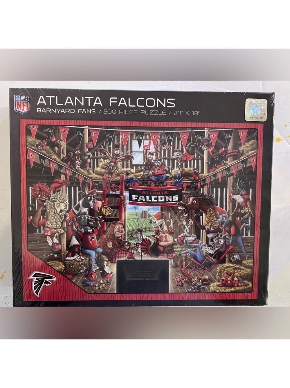 YouTheFan NFL Atlanta Falcons Barnyard Fans Puzzle - 500 Piece